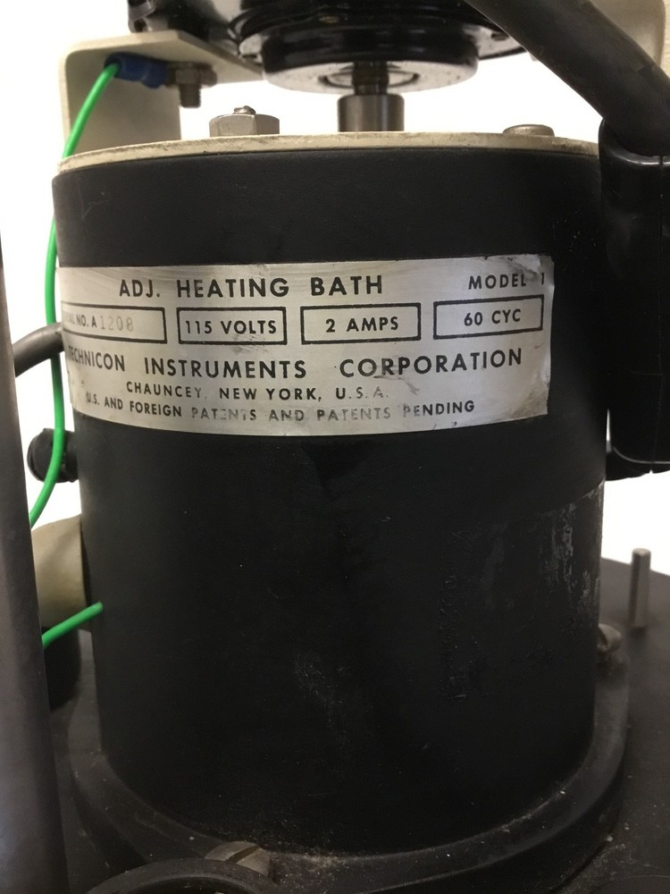 Technicon Instruments 60 CYC Autoanalyzer Heating Bath 115V, 2A Please read