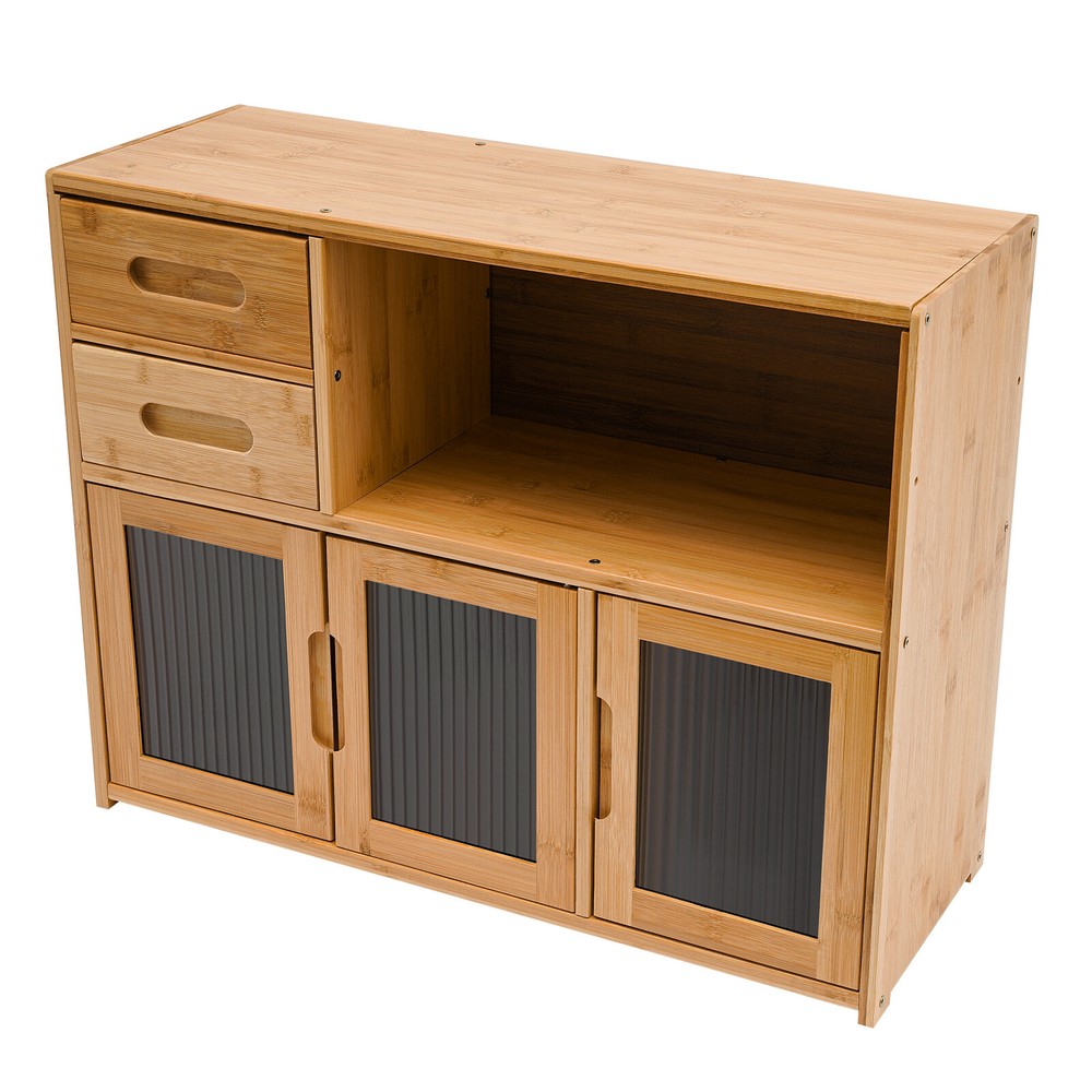 Kitchen Pantry Sideboard Bamboo Kitchen Pantry Kitchen Storage Cabinet Home
