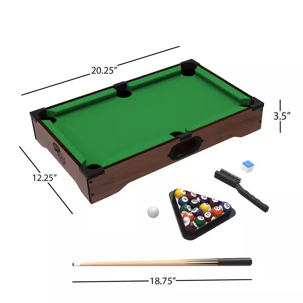 20 In. Mini Tabletop Pool Table