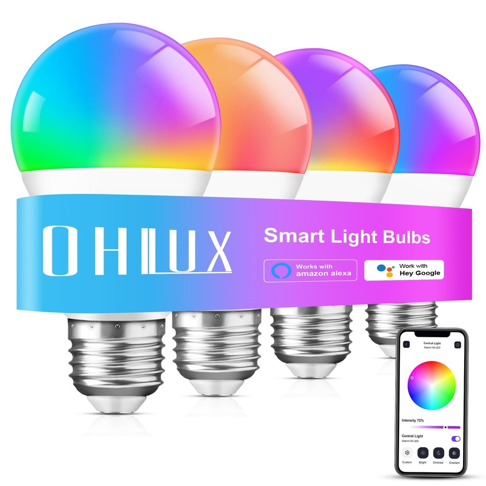 OHLUX Smart Light Bulbs 4Pack 4P Fast Ship