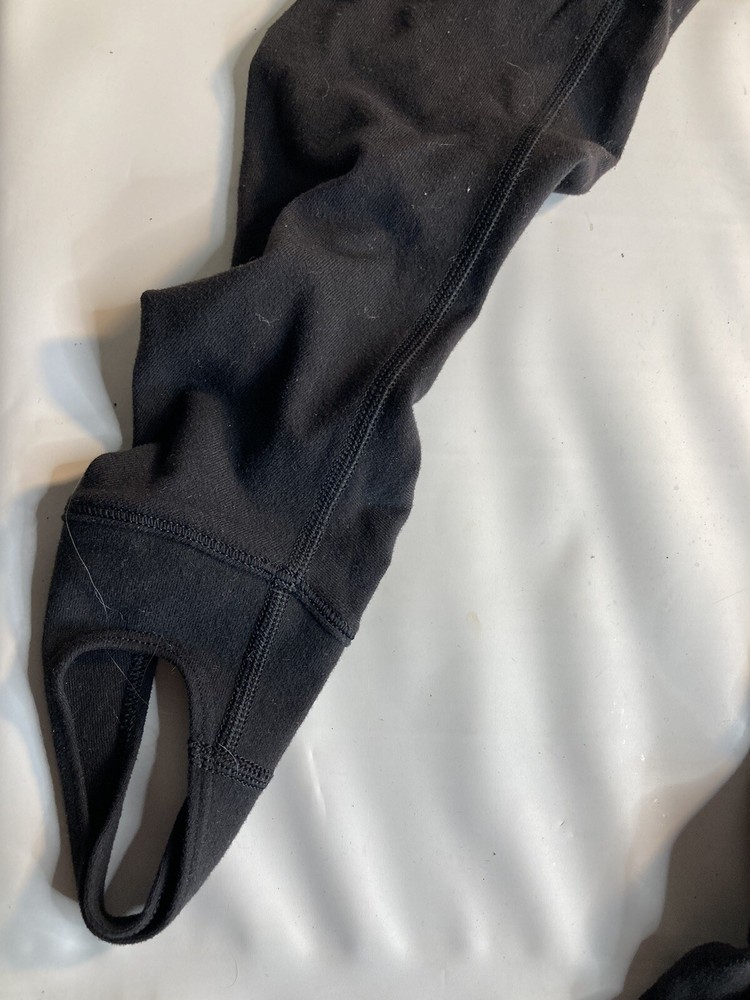 Lululemon Wunder Under Stirrup Leggings Size 4 Pants Dramatic Static Black White