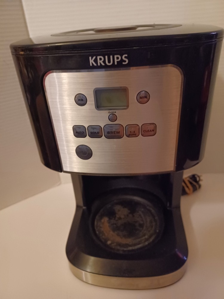KRUPS 12cup Coffee Thermo Brew Tech Programmable KeepsWarm4hrs Good COND. CLEAN!