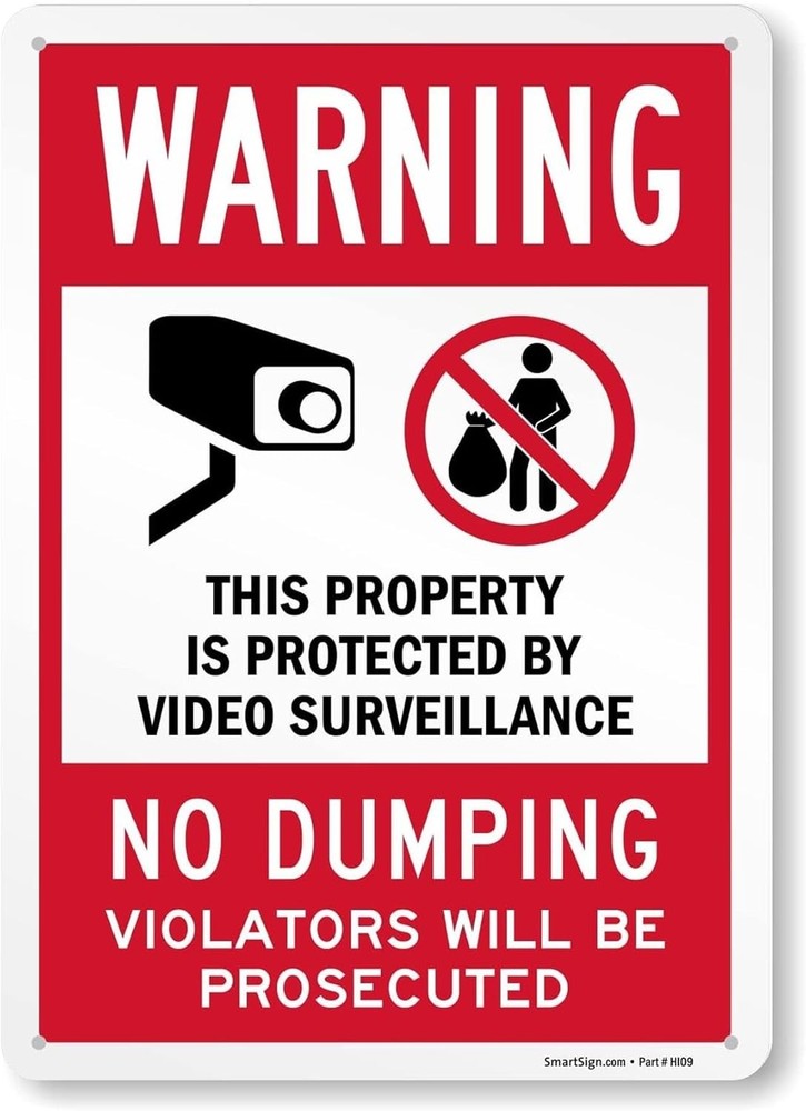 Warning This Property Is Protected By Video Surveillance Violators Prosecuted...