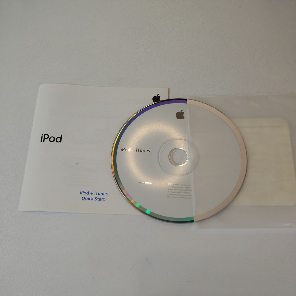 APPLE iPod + iTunes Installation Software CD 2006 2Z691-5715-A Disc Quick Start