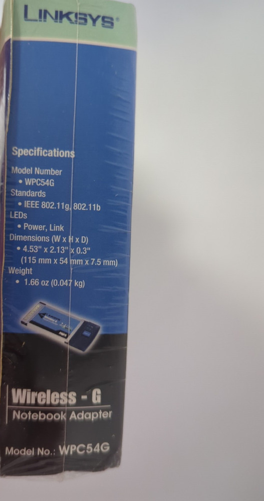 CISCO LINKSYS WIRELESS-G NOTEBOOK ADAPTER WPC54G