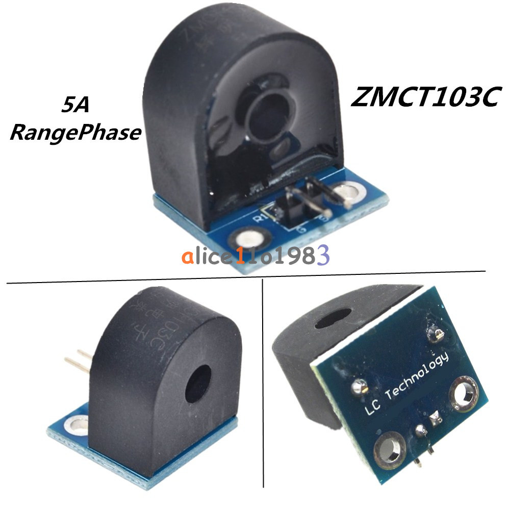ZMCT103C 5A Range Single Phase AC Current Transformer Sensor Module for Arduino
