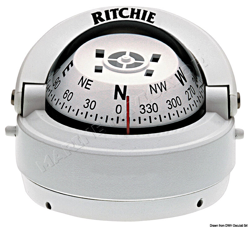 RITCHIE Explorer Extern. Compass 2 Inches 3/4 White/White