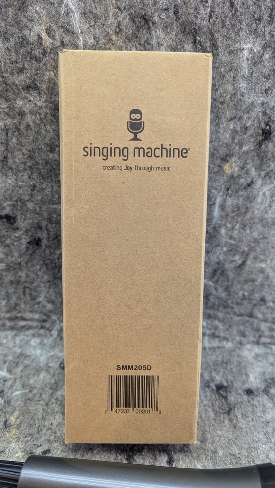 Singing Machine Wired Microphone for Karaoke, (Black) Unidirectional Dynamic Mic