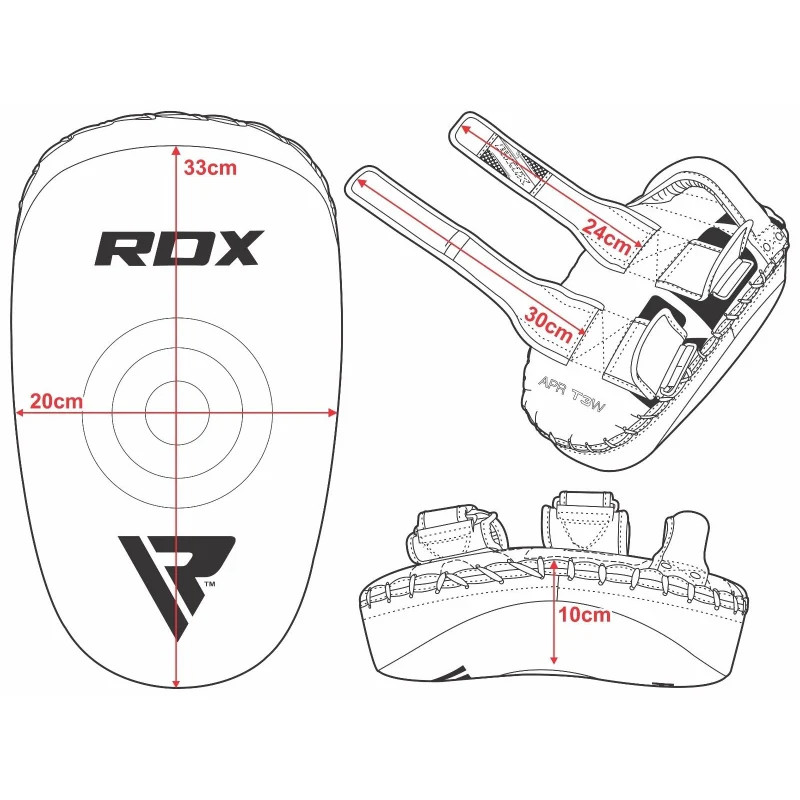 Rdx Arm Pad King White/Black