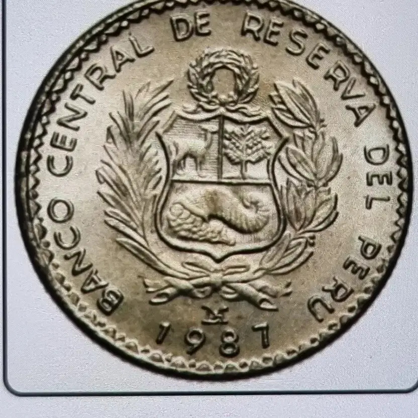 Rare 1981 Peruvian Cast Coin with Die Error (Unused)
