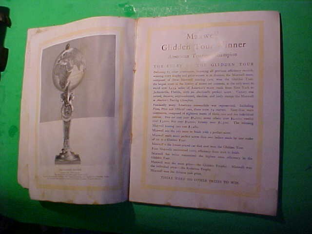 1912 Maxwell Motor Car Catalog