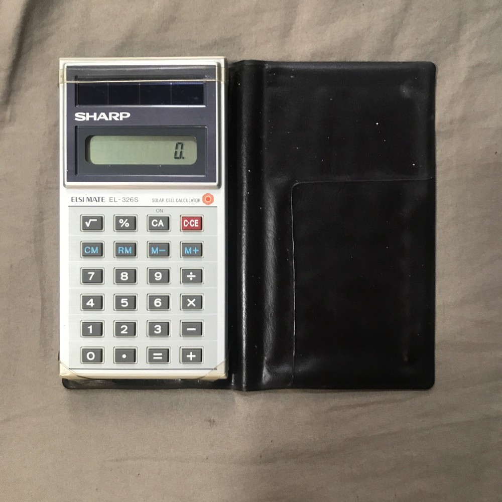 Sharp EL-326S Calculator with Case