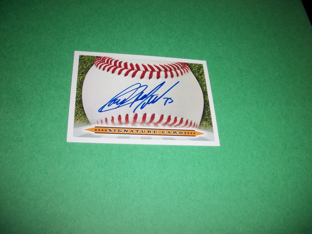 SIGNATURE CARD SIGNED BY CUBS JONATHAN MOTA #75