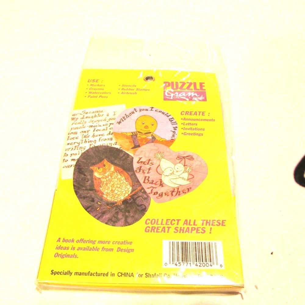 Create Puzzle Grams Lot of 4 Craft Puzzle Projects