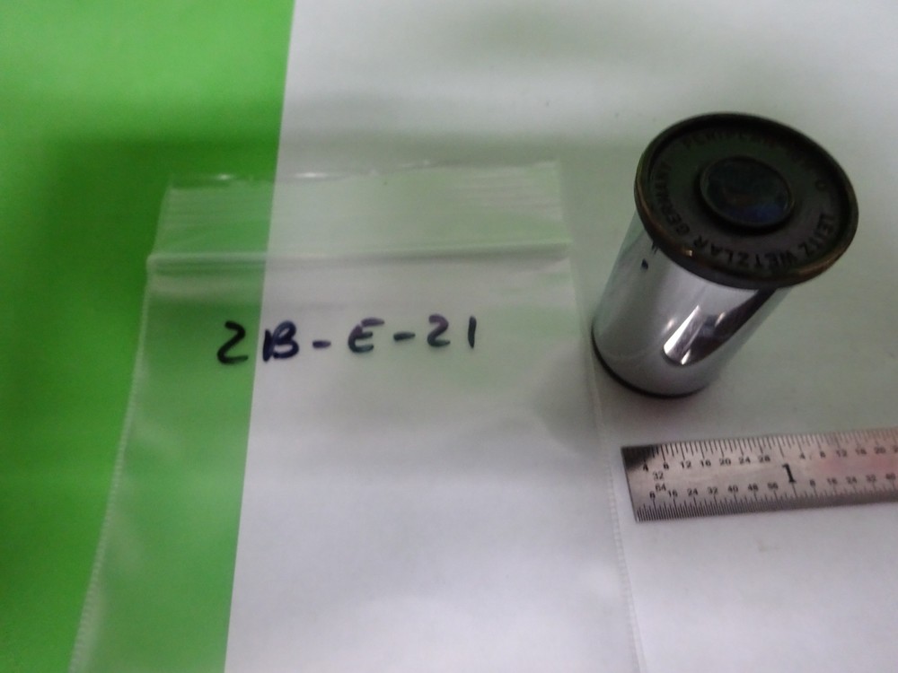 MICROSCOPE LEITZ GERMANY EYEPIECE OCULAR YELLOW FILTER 10X OPTICS AS IS #2B-E-21