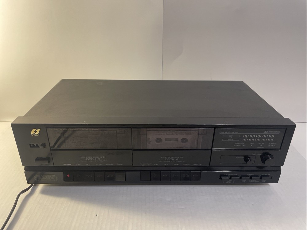 Sansui D-750WR Dual Stereo Cassette Deck Auto-Reverse