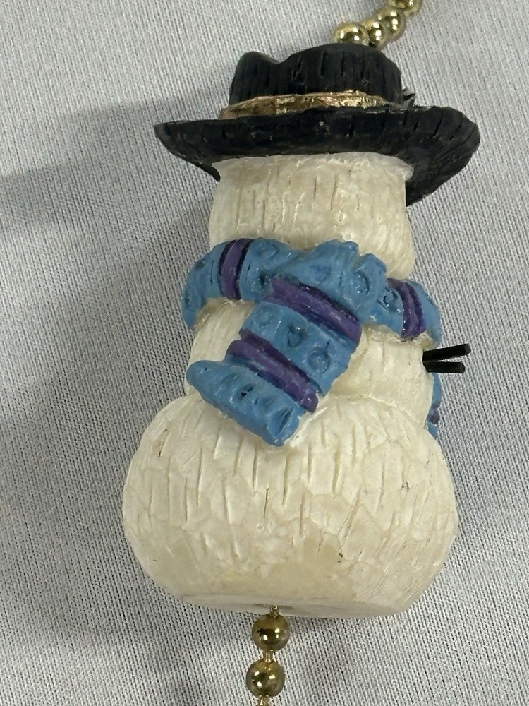 Vintage Snowman Fan Pull Chain