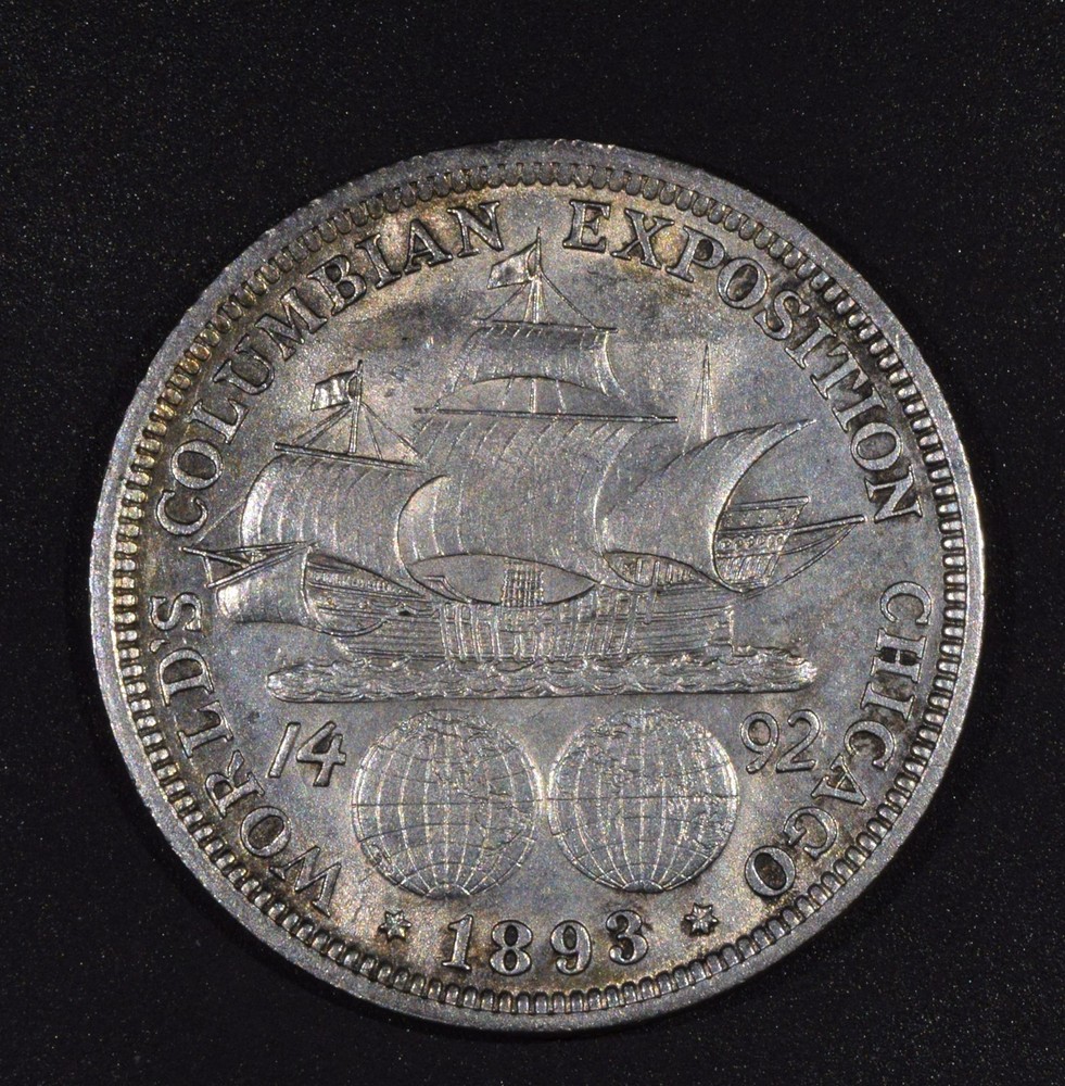 1893 Columbian Expedition Commemorative Silver Half Dollar "BU"