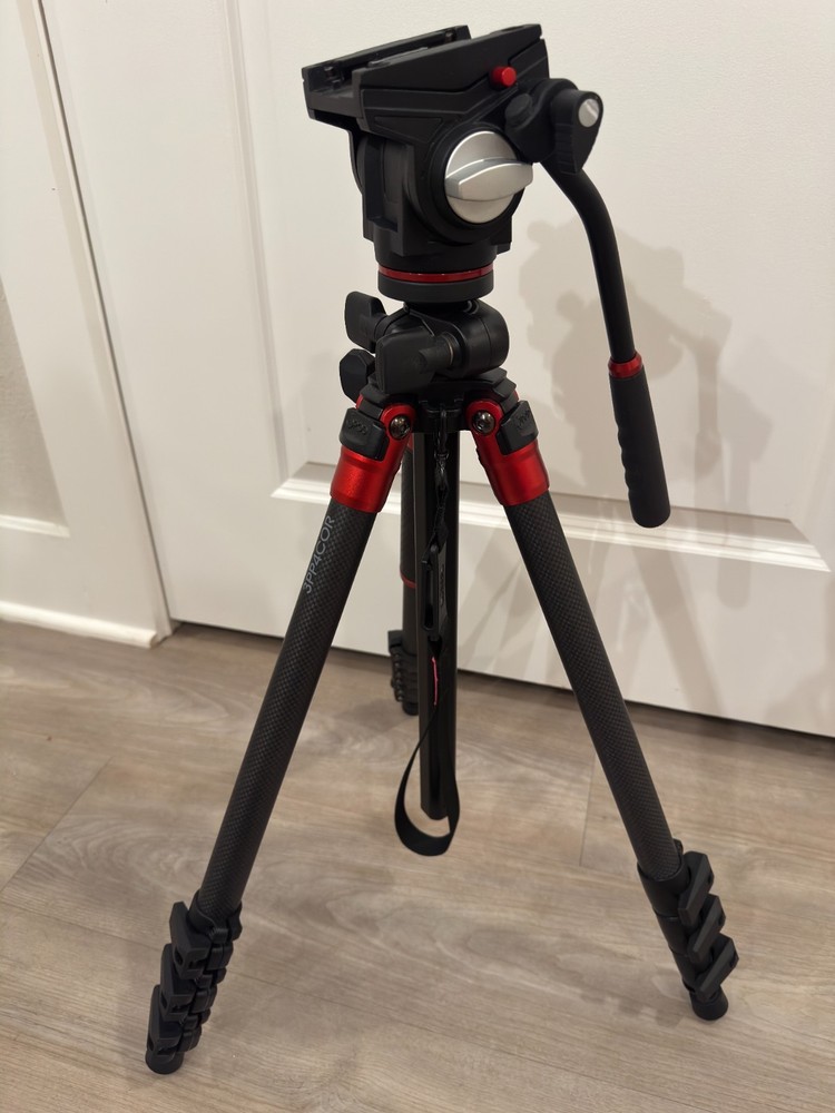 3Pod Orbit 4-Section Carbon Fiber Tripod-Photo / Video-Bubble Level-Storage Bag
