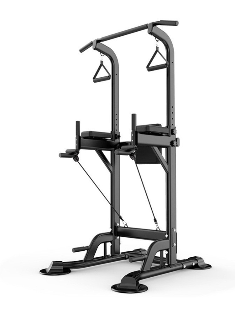 Pull-Up Bars &Squat Bar Power Tower Dip Stands Strength Training for Home Gym