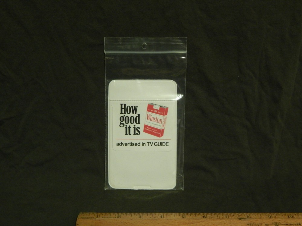 Winston Cigarette "How good it is" ...advertised in TV Guide ~ Pocket Protector