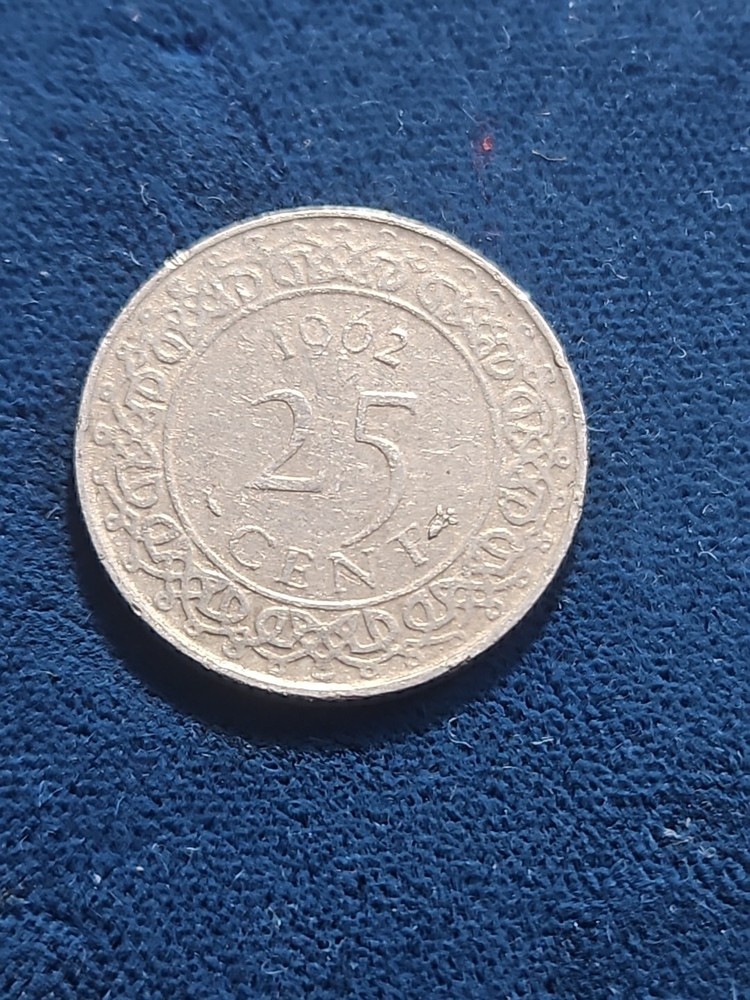 Suriname 25 cents  1962  (KM.#14)