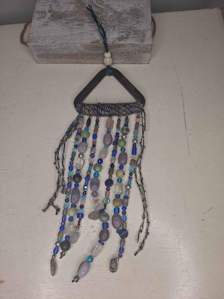 Rustic Beaded Wall Hang