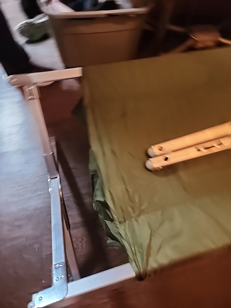 US Military Issue Compact Lightweight Foldable Aluminum Sleeping Cot -