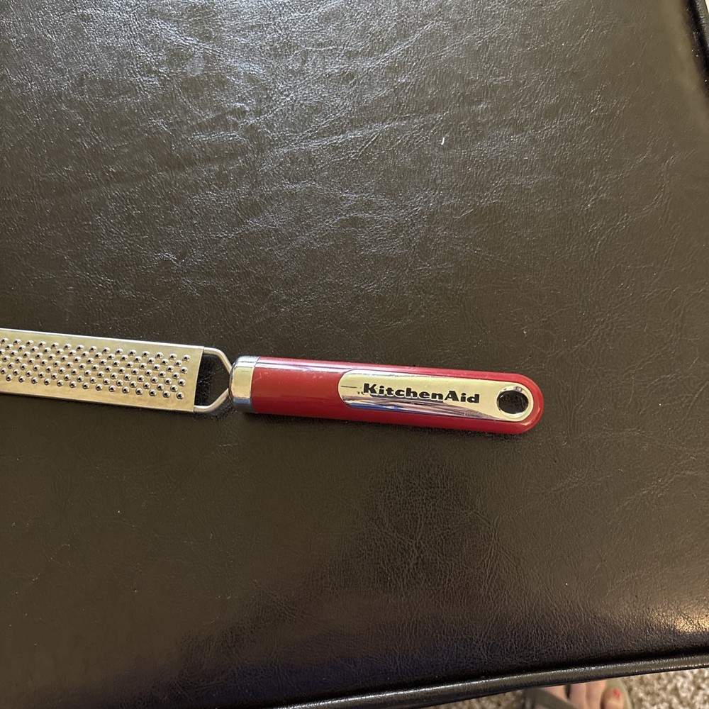 KitchenAid Zester Grater Red Handle Stainless Steel Fine Blade Kitchen Tool