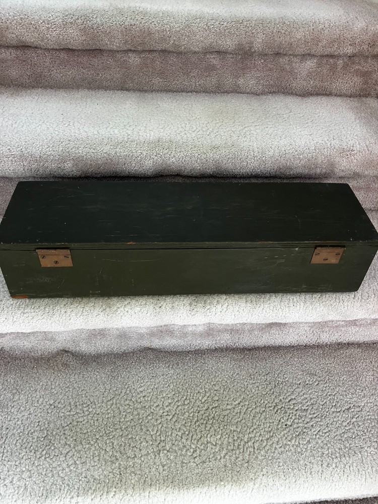 WW2 era wooden ammo box