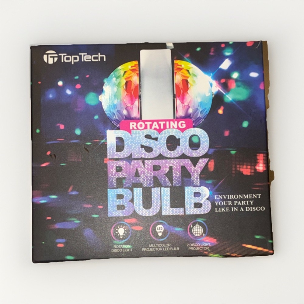 TopTech Rotating Multicolor LED Effect Light Bulb Disco Energy Saving