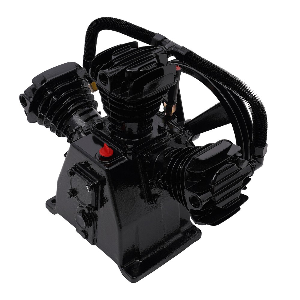 5-HP Single-Stage Inline-Twin Replacement Air Compressor Pump 3 3 Cylinder Head