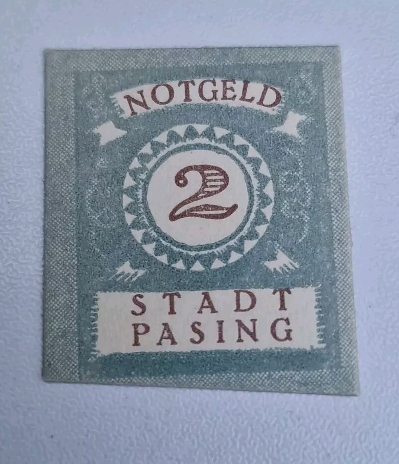 2 Pfennig Excellent Condition Old BANKNOTE Germany