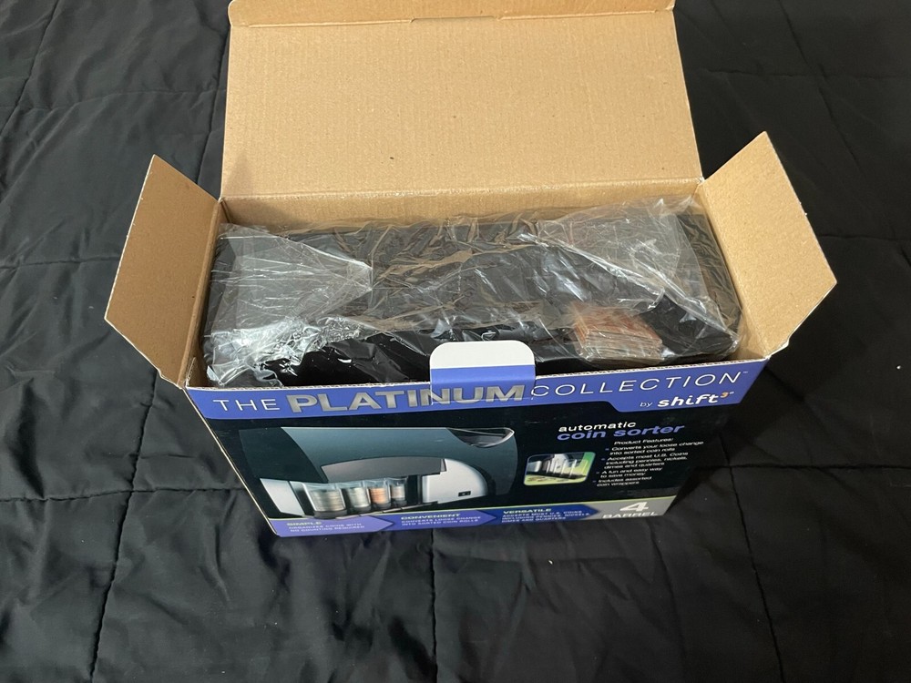 Platinum Collection Shift Automatic Coin Sorter- Coverts Loose Change Into Rolls