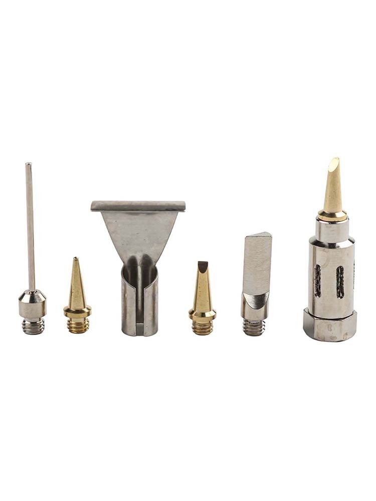 Portable 6PCS Metal Soldering Iron Tips for Efficient Welding Projects