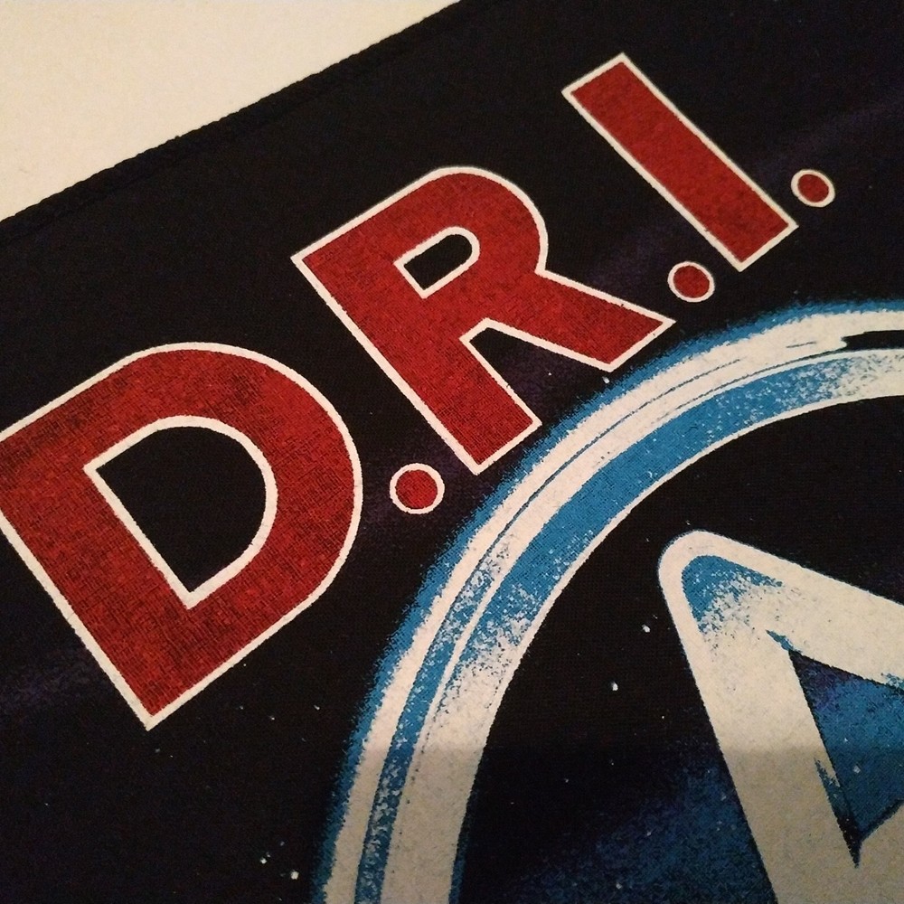 Vintage D.R.I. Unused 80s BACK PATCH dri thrash crossover sod anthrax