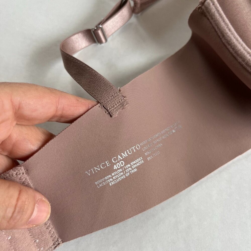 Vince Camuto 40D Maeve Underwire Bra Adjustable Straps