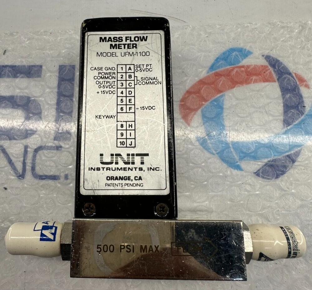 Unit Instruments UFM-1100 mass flow controller range 2 SLM gas O2