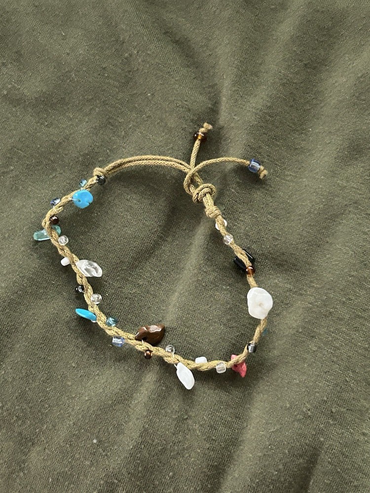 Handmade Brown Gems Bracelet