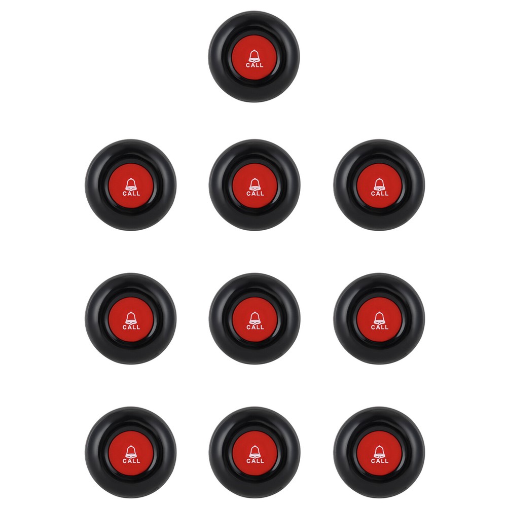 Wireless Calling System 10 Pcs Waterproof Patient Call Button 1 Display Receiver