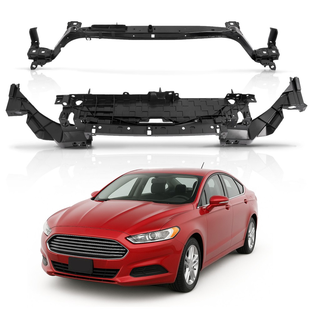 2PCS For Ford Fusion 2013-16 Radiator Support Assembly Mount Panel+Upper Tie Bar