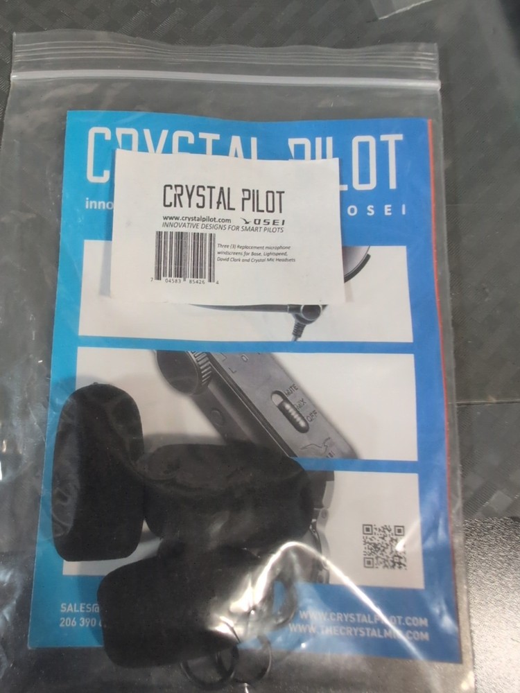 Three (3) Replacement windscreen for Bose/David Clark/Lightspeed/Crystal Mic