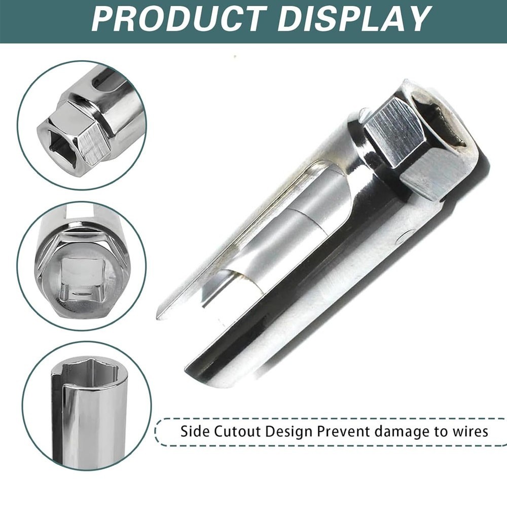 Universal 22mm Car Oxygen Sensor Socket Wrench Removal Installation Tool Big