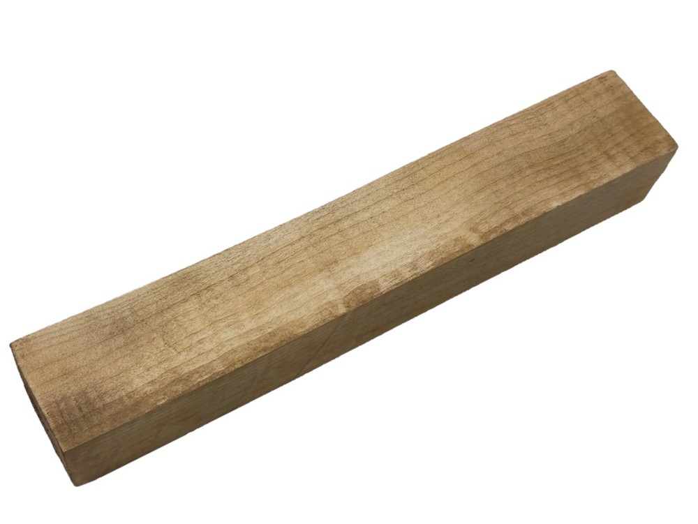Curly Maple Wood Turning Blank 2" x 2" x 12” figured Maple (e34)