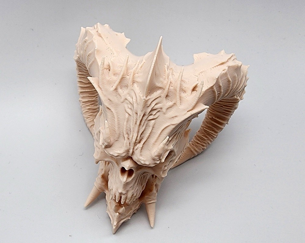 Horn Demon Skull 3d Printed