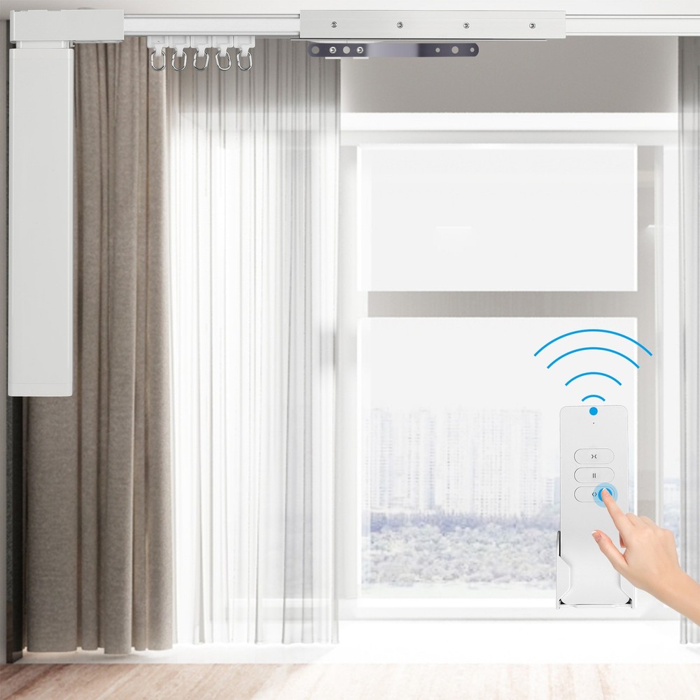 6.2m Motorized Curtain Track Rail Ceiling Track 20.3ft Remote Control FirstClass