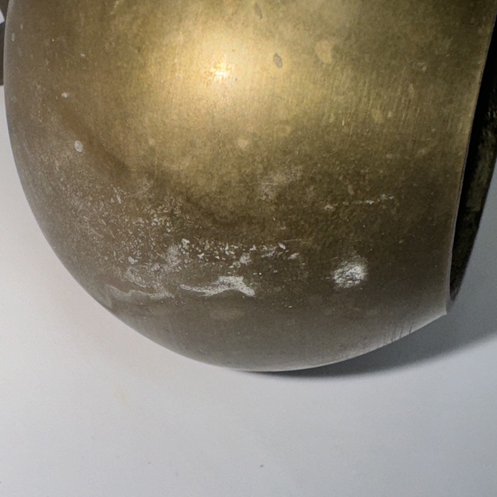 Vintage Solid Brass 3" Teacher's Apple Bell