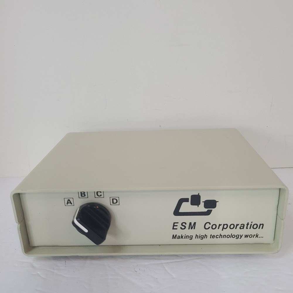 ESM Corporation Data Transfer Switch Input Output Vintage Taiwan A B C D