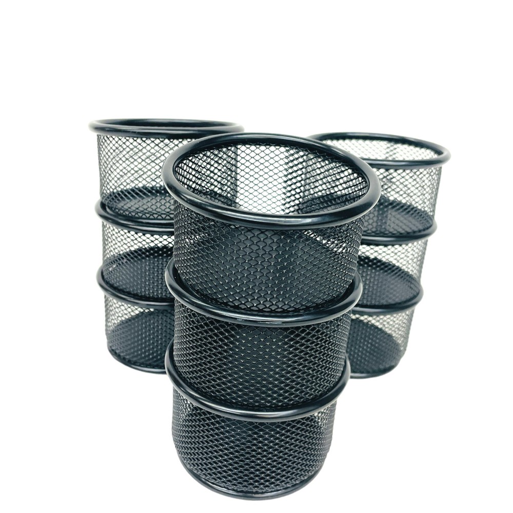 9 Pcs Unbranded Paper Clip Holder Black Mesh