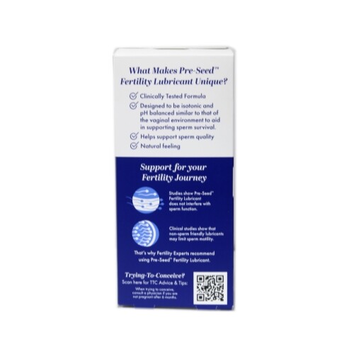 6 Pack Pre-Seed Fertility Conception Friendly Lubricant Plus 9 Applicators Each